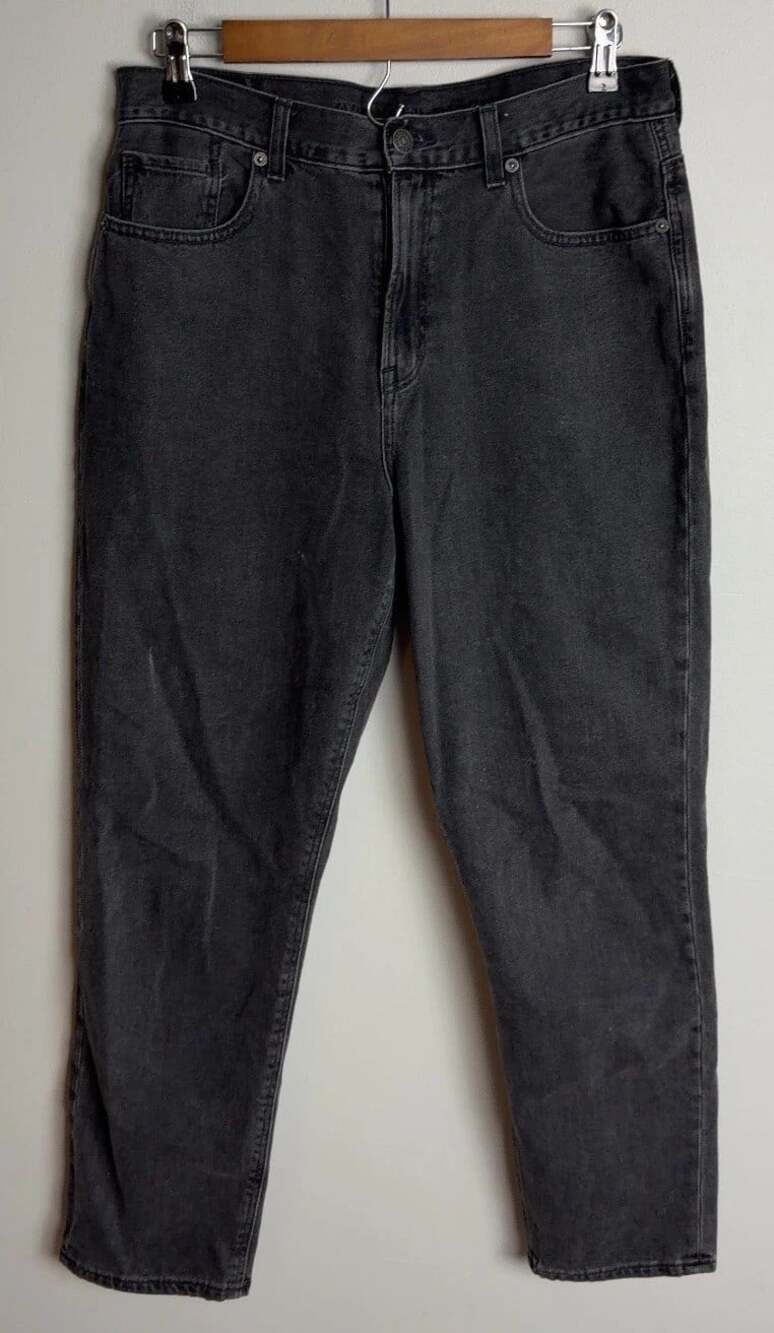 American Eagle Outfitters Mom Jeans Black Denim Size 10 Regular Women’s